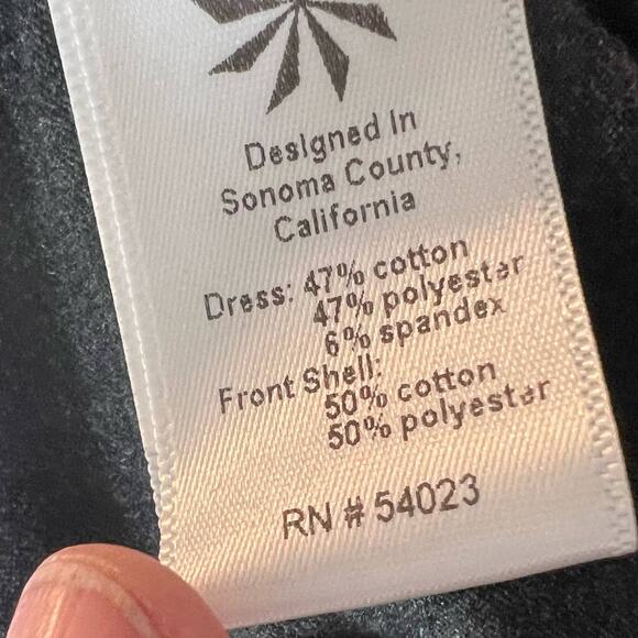 Athleta women's size small gray knit dress. Comfort, stretch, dark grey. #1199 - Picture 6 of 7